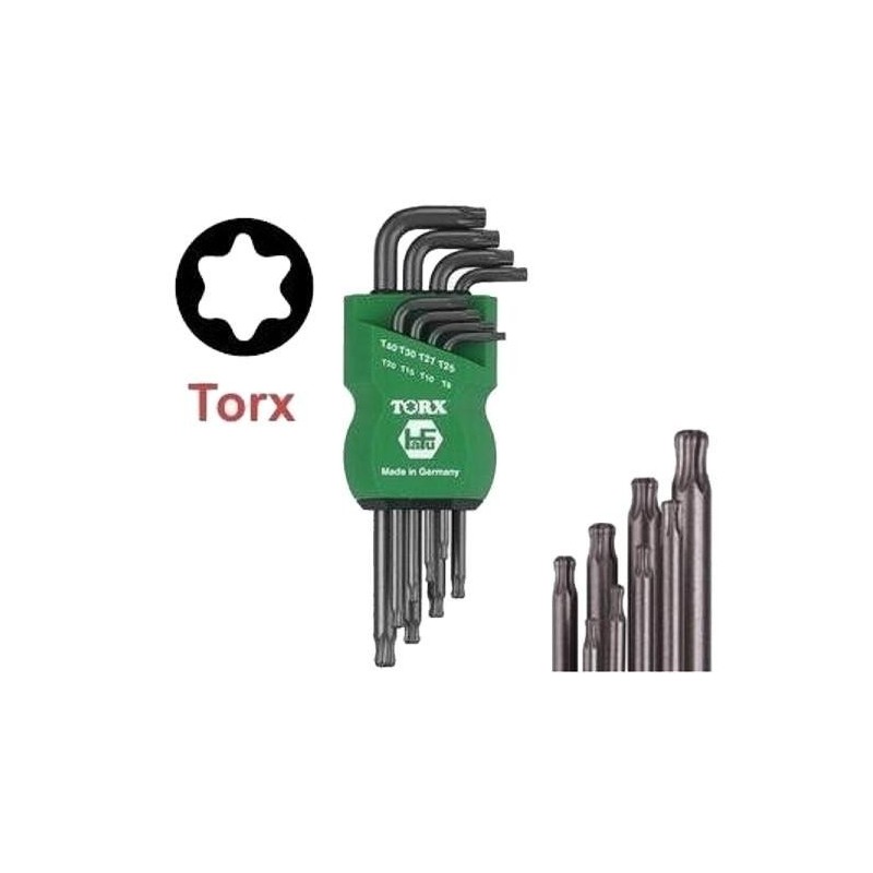 Trusa torx Tx9-Tx40 614-180-08 :: Hafu Werkzeugfabrik