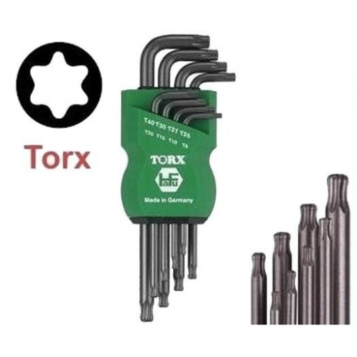 Trusa torx Tx9-Tx40 614-180-08 :: Hafu Werkzeugfabrik