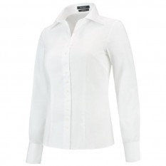 Camasa dama Fitted Shirt T22, maneca lunga, alb