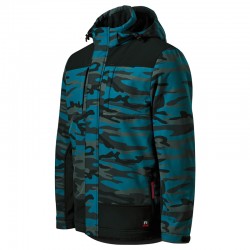 Jacheta softshell de iarna pentru barbati Vertex Camo W56, Camouflage Petrol