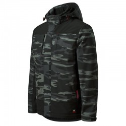 Jacheta softshell de iarna pentru barbati Vertex Camo W56, Camouflage Dark Gray