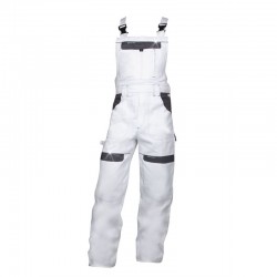 Pantaloni cu pieptar Cool Trend H8802, alb/gri