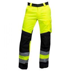 Pantaloni reflectorizanti Signal H5931, negru/galben