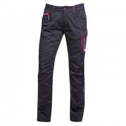 Pantaloni pentru femei Floret H6301 negru/roz