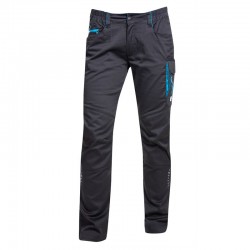 Pantaloni pentru femei Floret H6302, negru/bleu