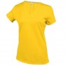 Tricou femei, bumbac 100%, Kariban KA381 V-Neck, Yellow