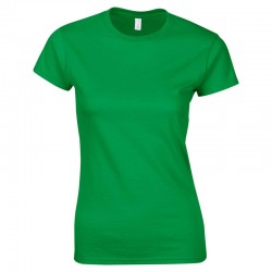 Tricou femei, bumbac 100%, Gildan GIL64000 Softstyle, irish green