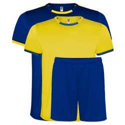 Set echipament sportiv copii Racing, Yellow/Royal Blue