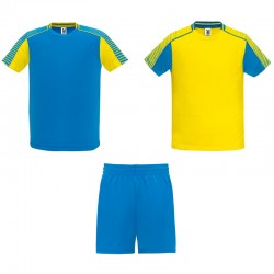 Set echipament sportiv unisex Juve, galben/albastru royal