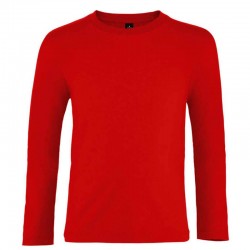 Tricou copii, bumbac 100%, Sol's Imperial Long Sleeve, red