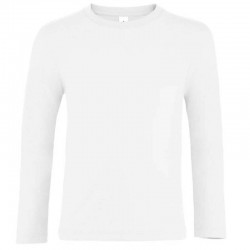 Tricou copii, bumbac 100%, Sol's Imperial Long Sleeve, white