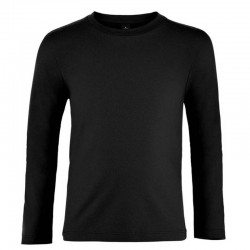 Tricou copii, bumbac 100%, Sol's Imperial Long Sleeve, deep black