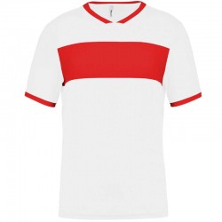 Tricou pentru copii PA4001, white/sporty red