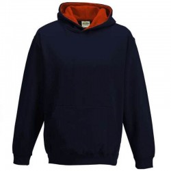 Hanorac copii Just Hoods Varsity, New French Navy/Fire Red