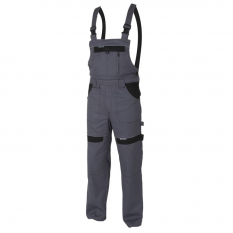 Pantaloni cu pieptar grey H8404 :: Cool Trend