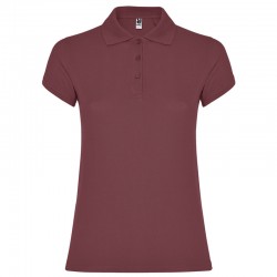 Tricou polo femei, bumbac 100%, Roly Star, berry red
